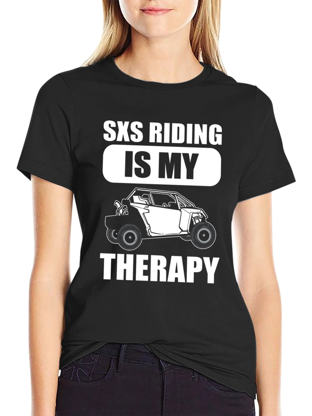 SXS Riding is My Therapy Graphic T-Shirt
