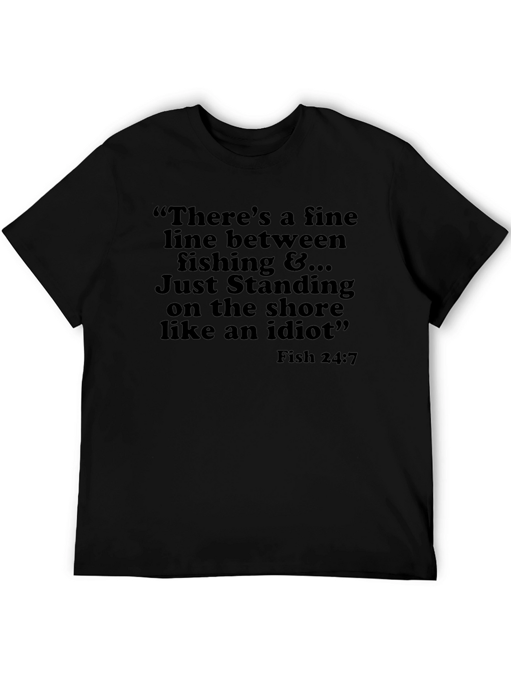 Funny Fishing Graphic T-Shirt - Shore Idiot