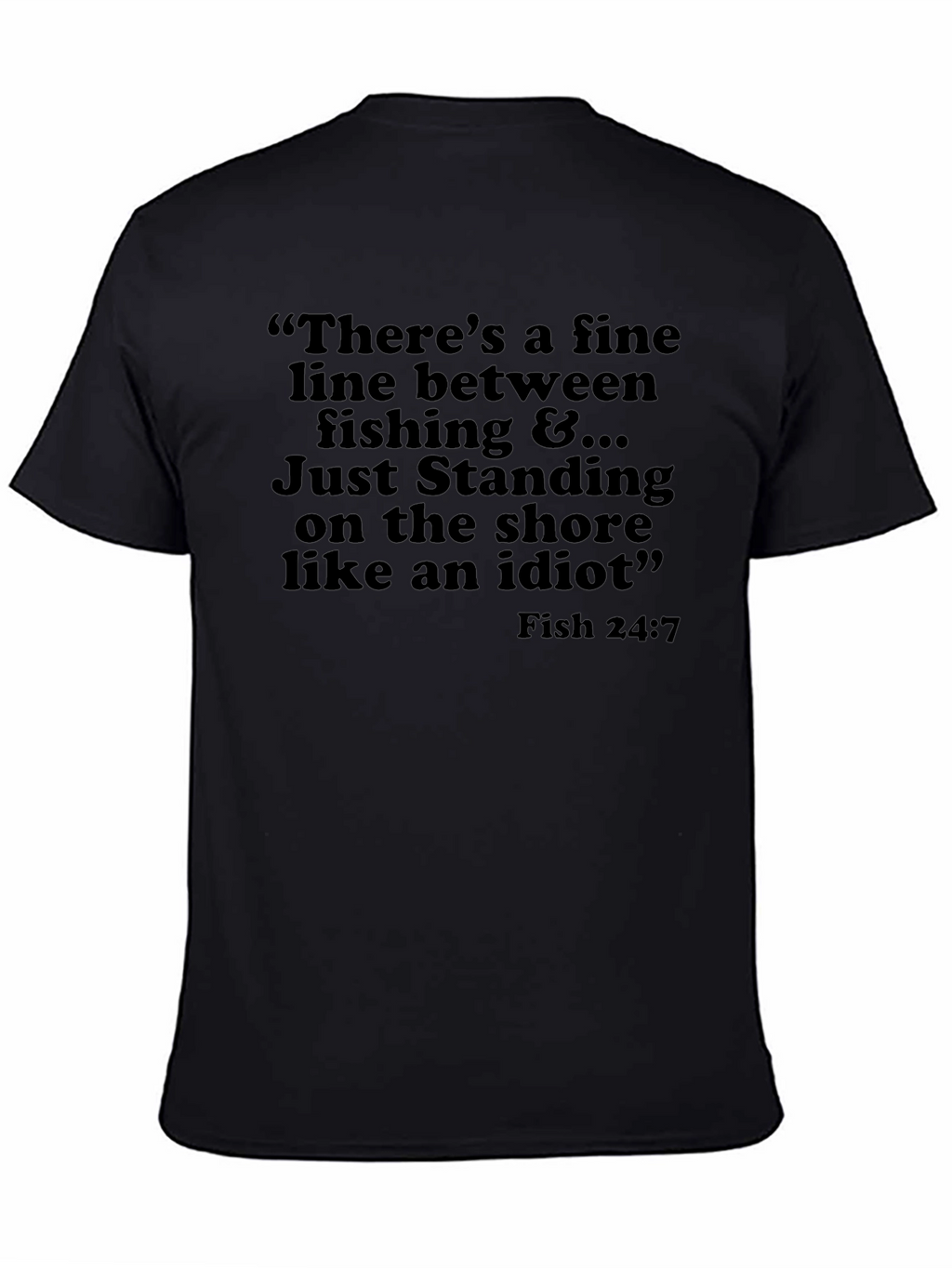 Funny Fishing Graphic T-Shirt - Shore Idiot
