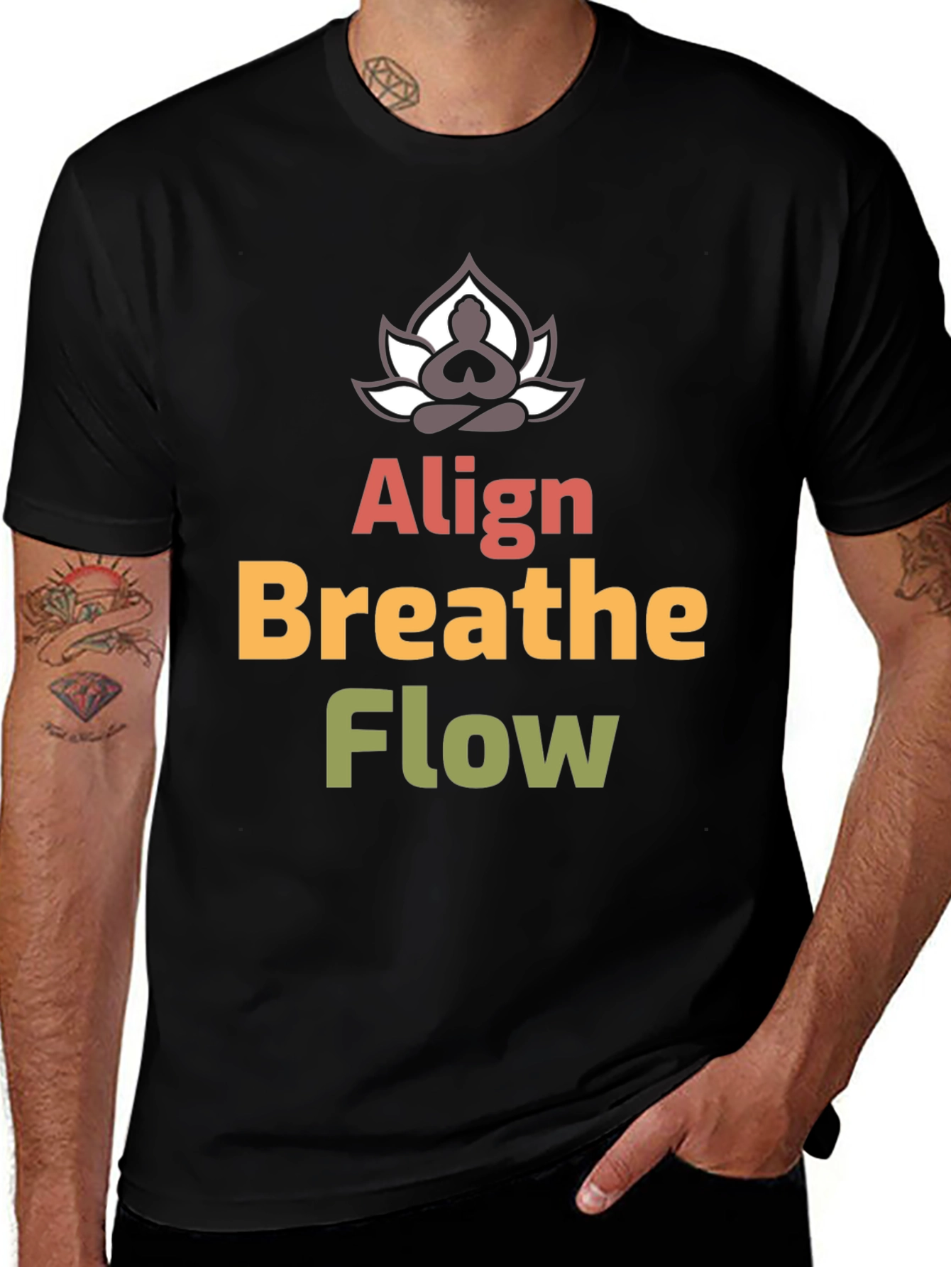 Align Breathe Flow Yoga Graphic T-Shirt