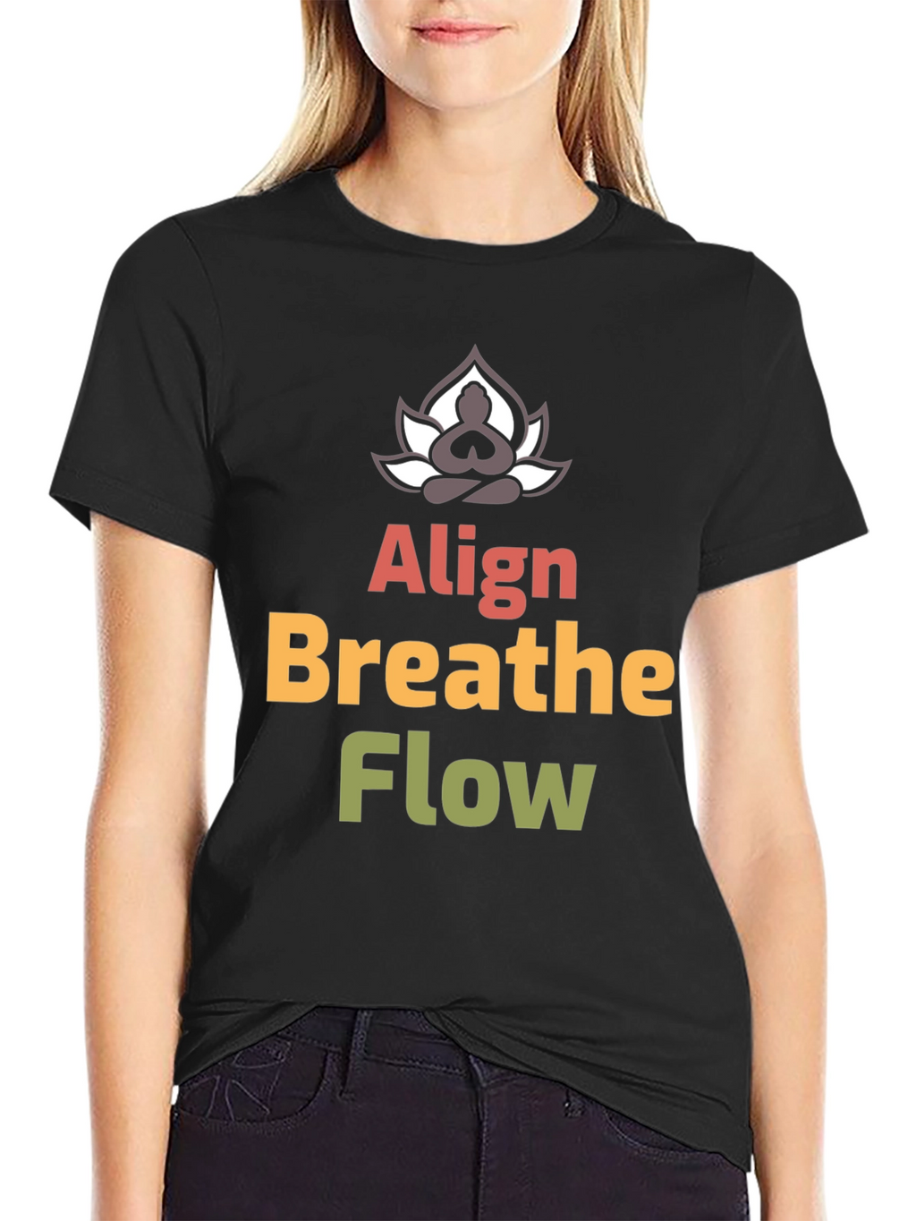 Align Breathe Flow Yoga Graphic T-Shirt
