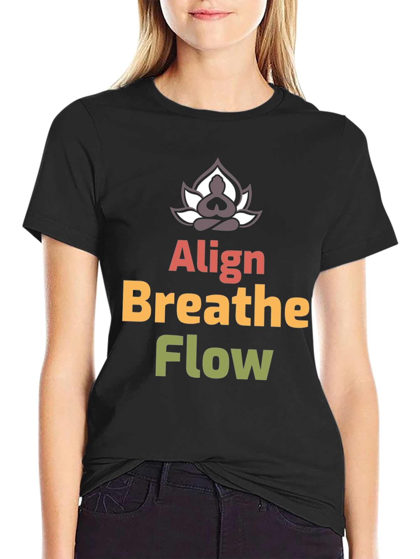 Align Breathe Flow Yoga Graphic T-Shirt