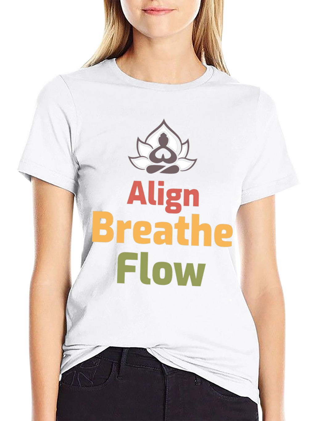 Align Breathe Flow Yoga Graphic T-Shirt