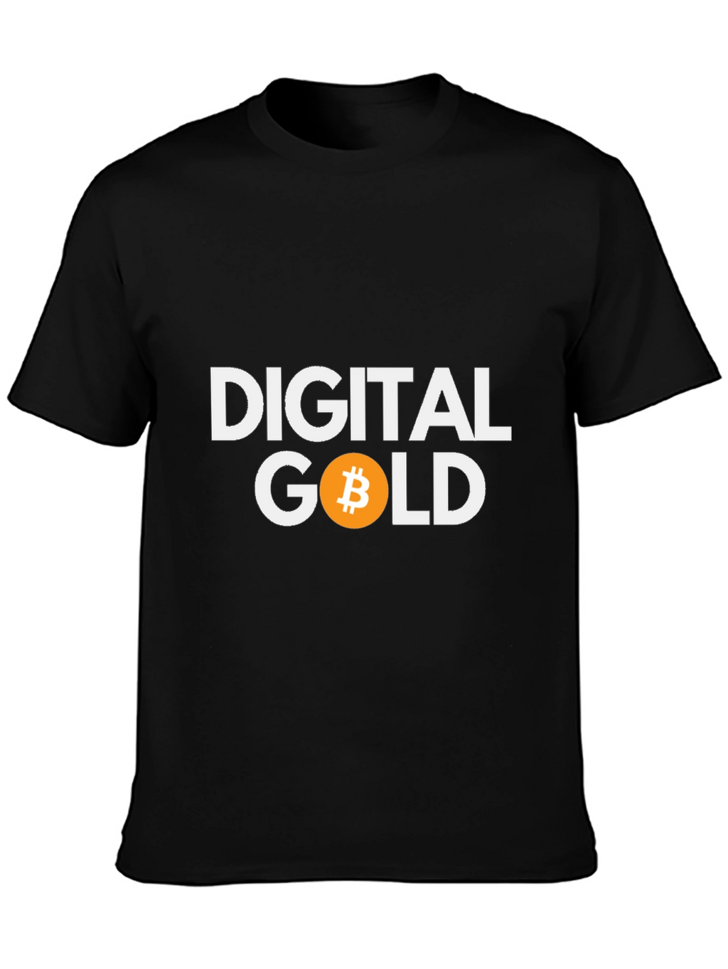 Digital Gold Bitcoin Crypto T-Shirt - Black