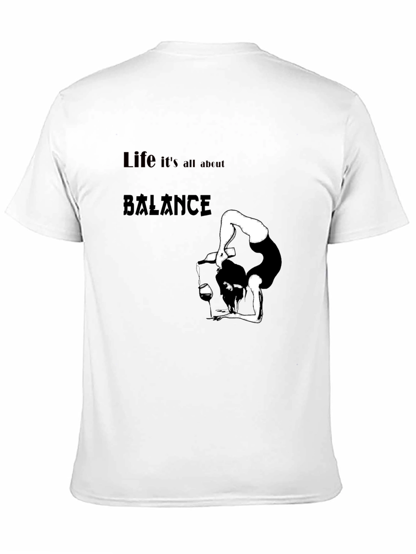 Balance Life Black Graphic Tee