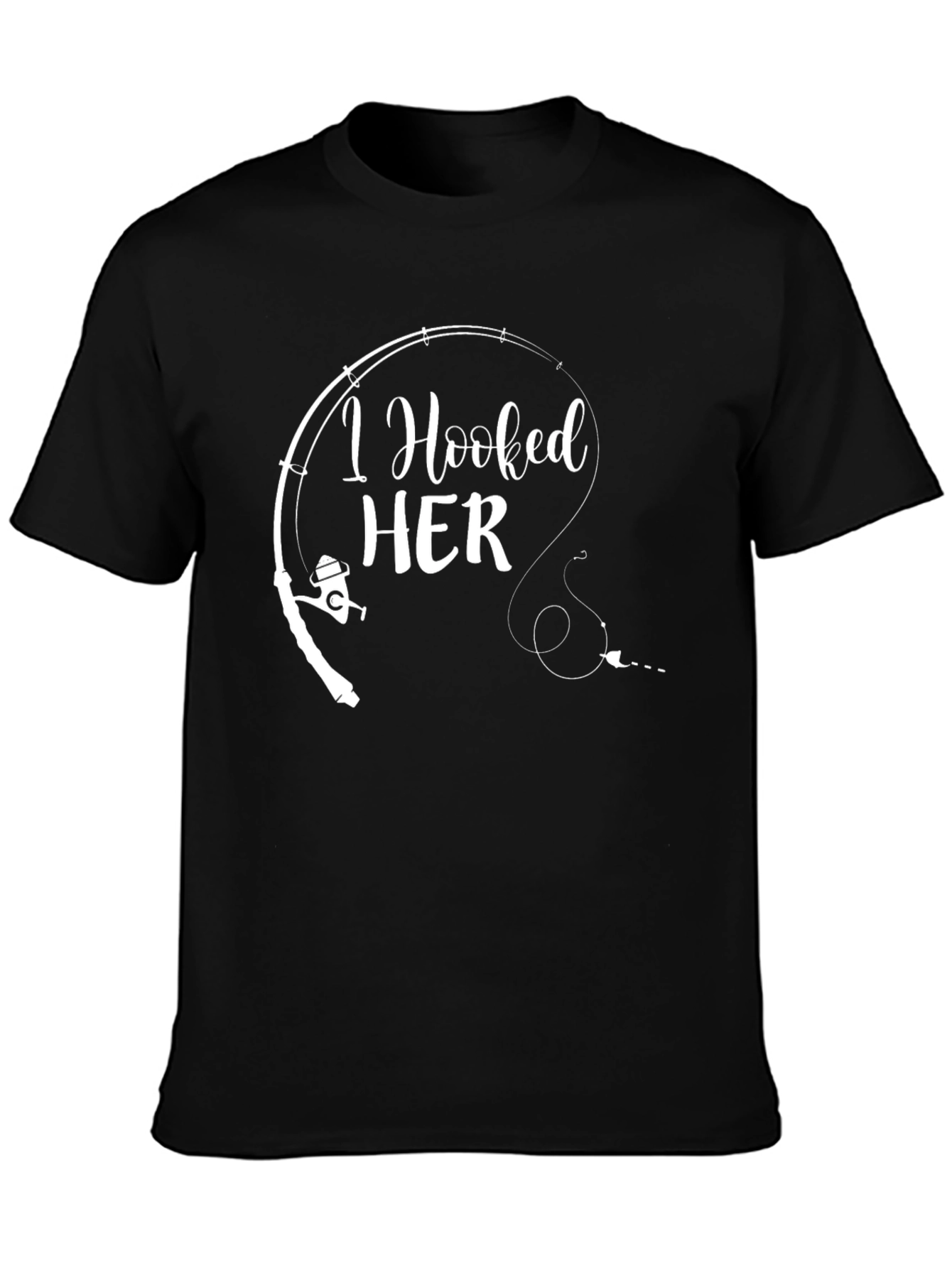 I Hooked Her Funny Fishing T-Shirt