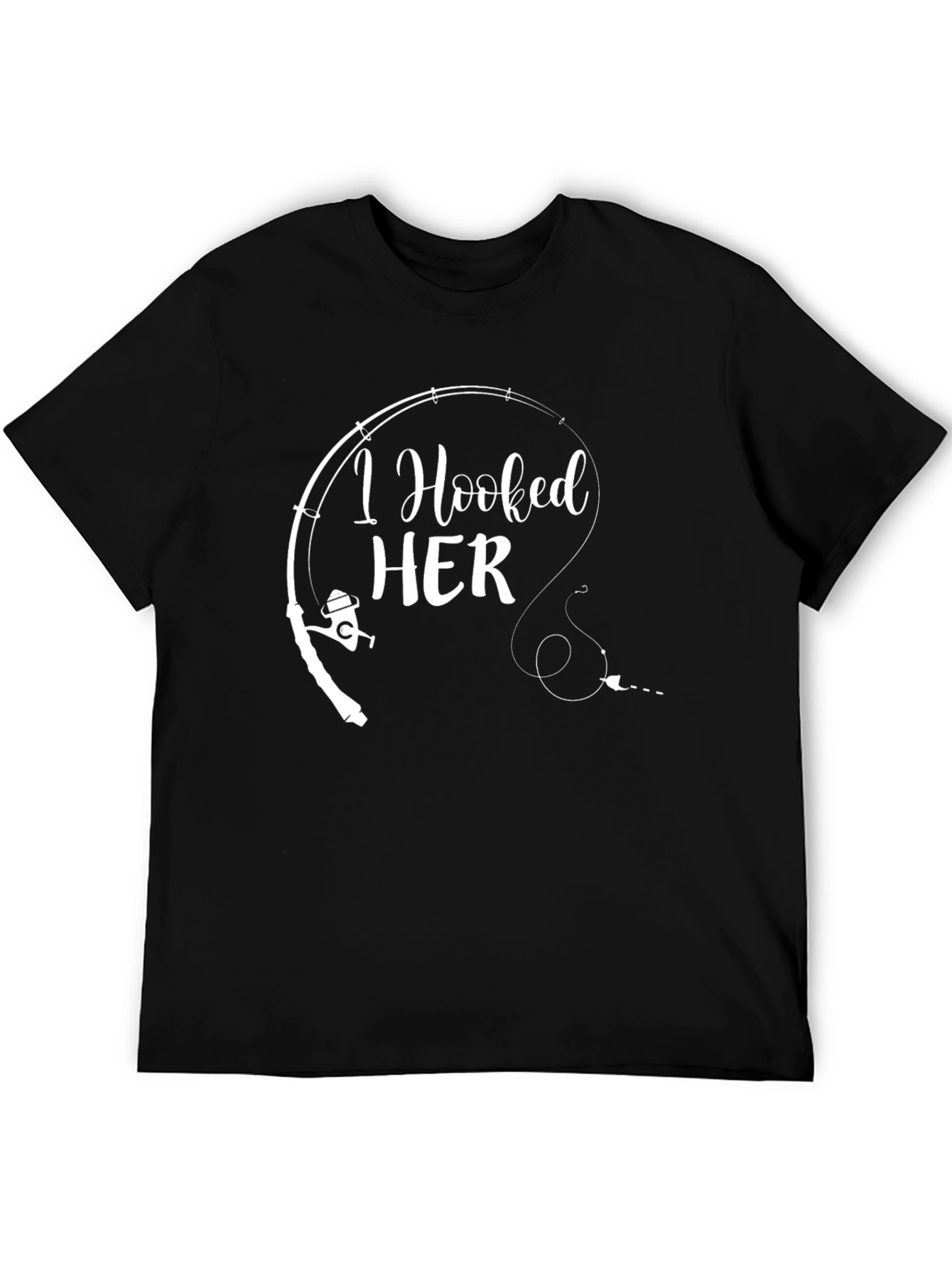I Hooked Her Funny Fishing T-Shirt
