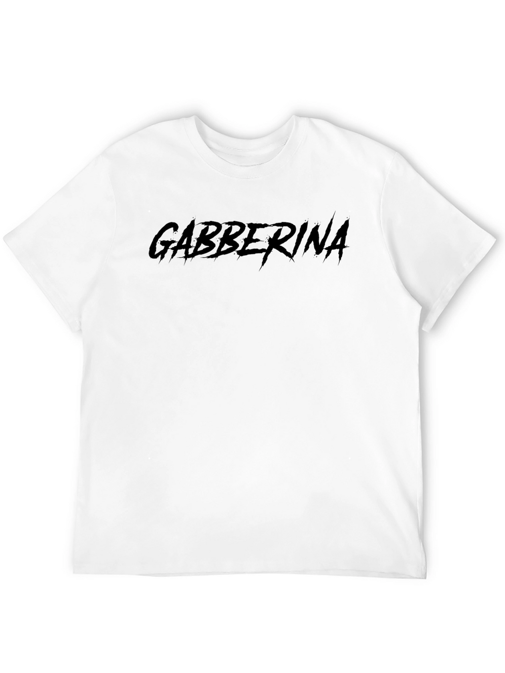 Gabberina Black Graphic Tee - Edgy Streetwear
