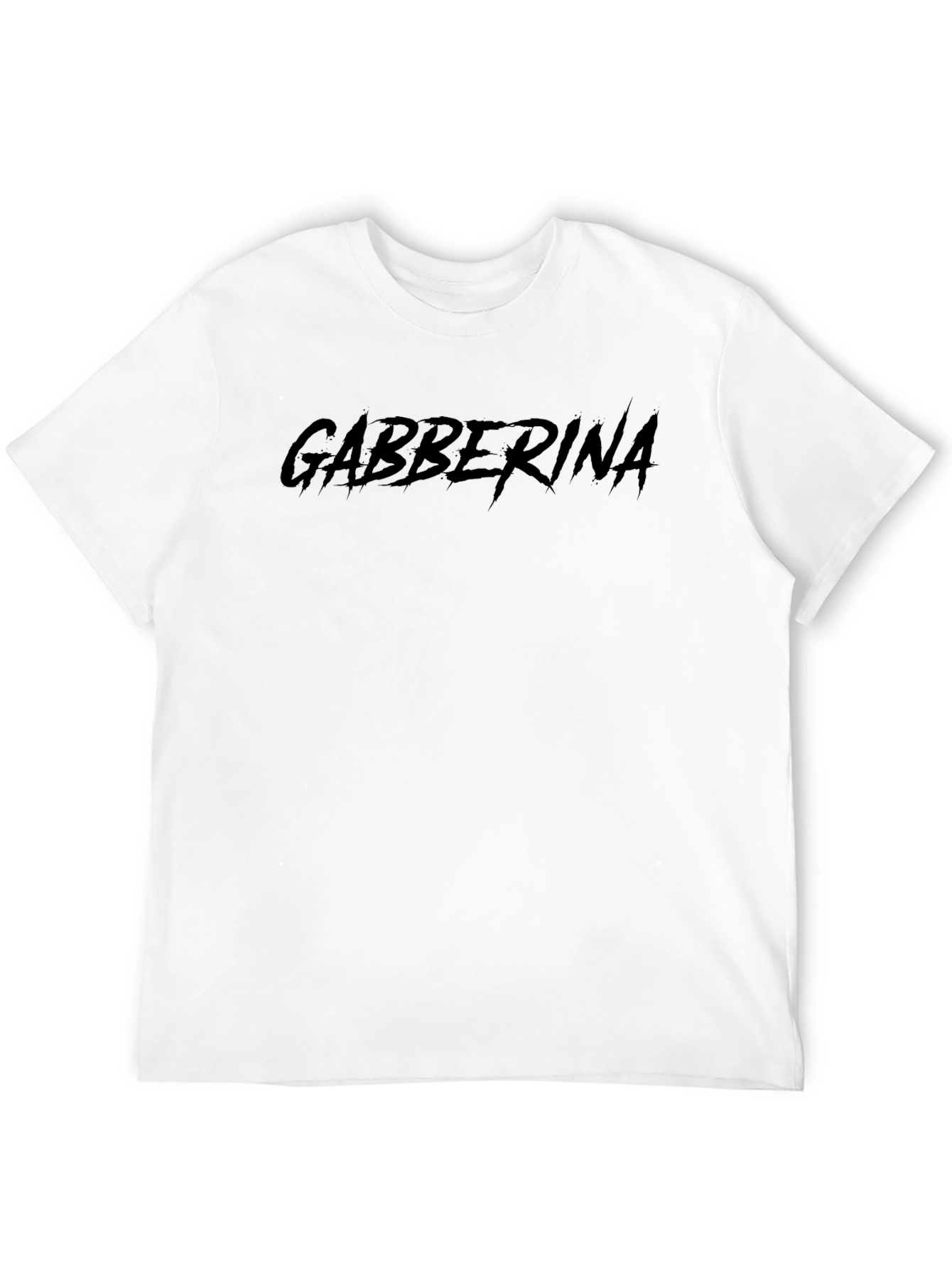 Gabberina Black Graphic Tee - Edgy Streetwear