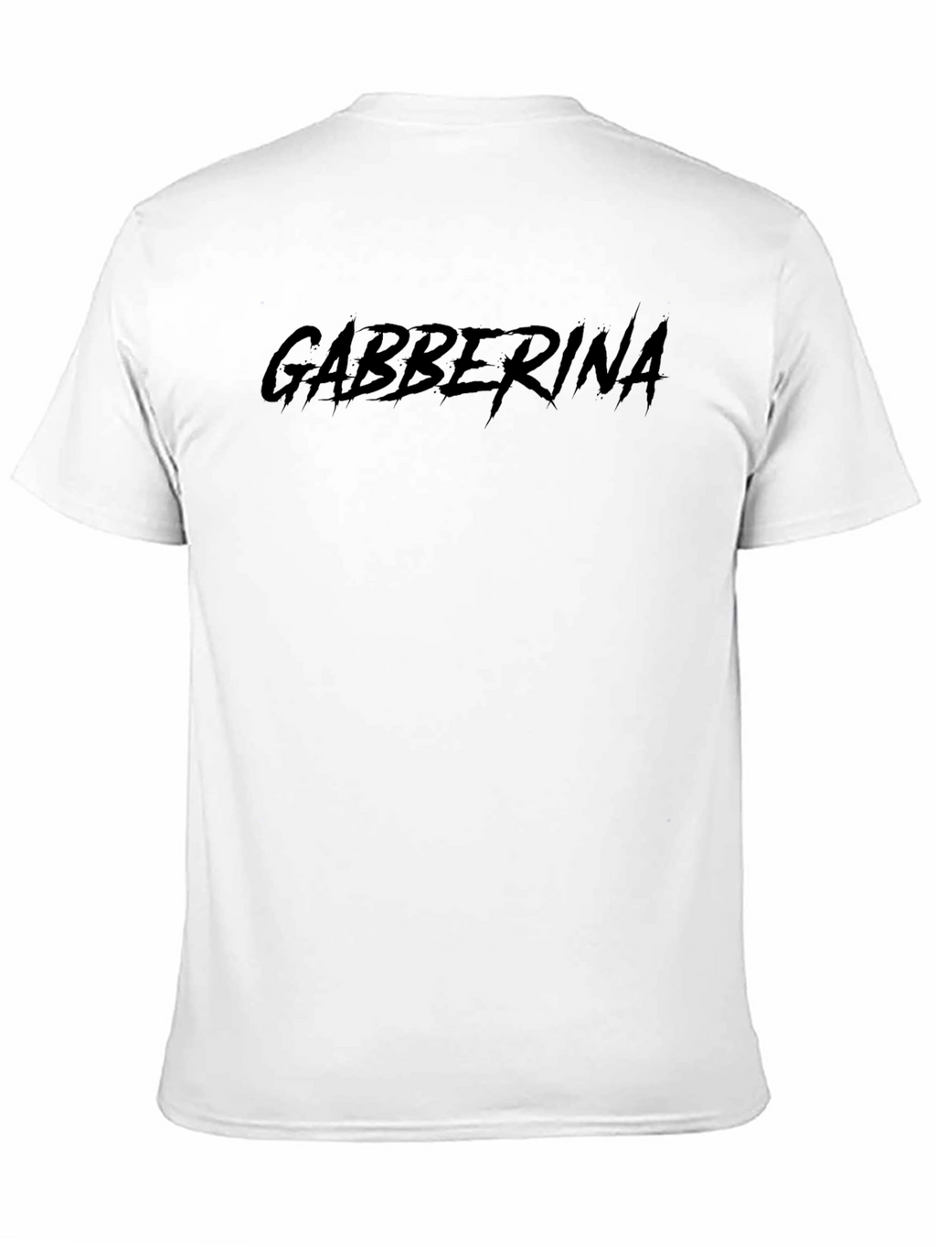 Gabberina Black Graphic Tee - Edgy Streetwear