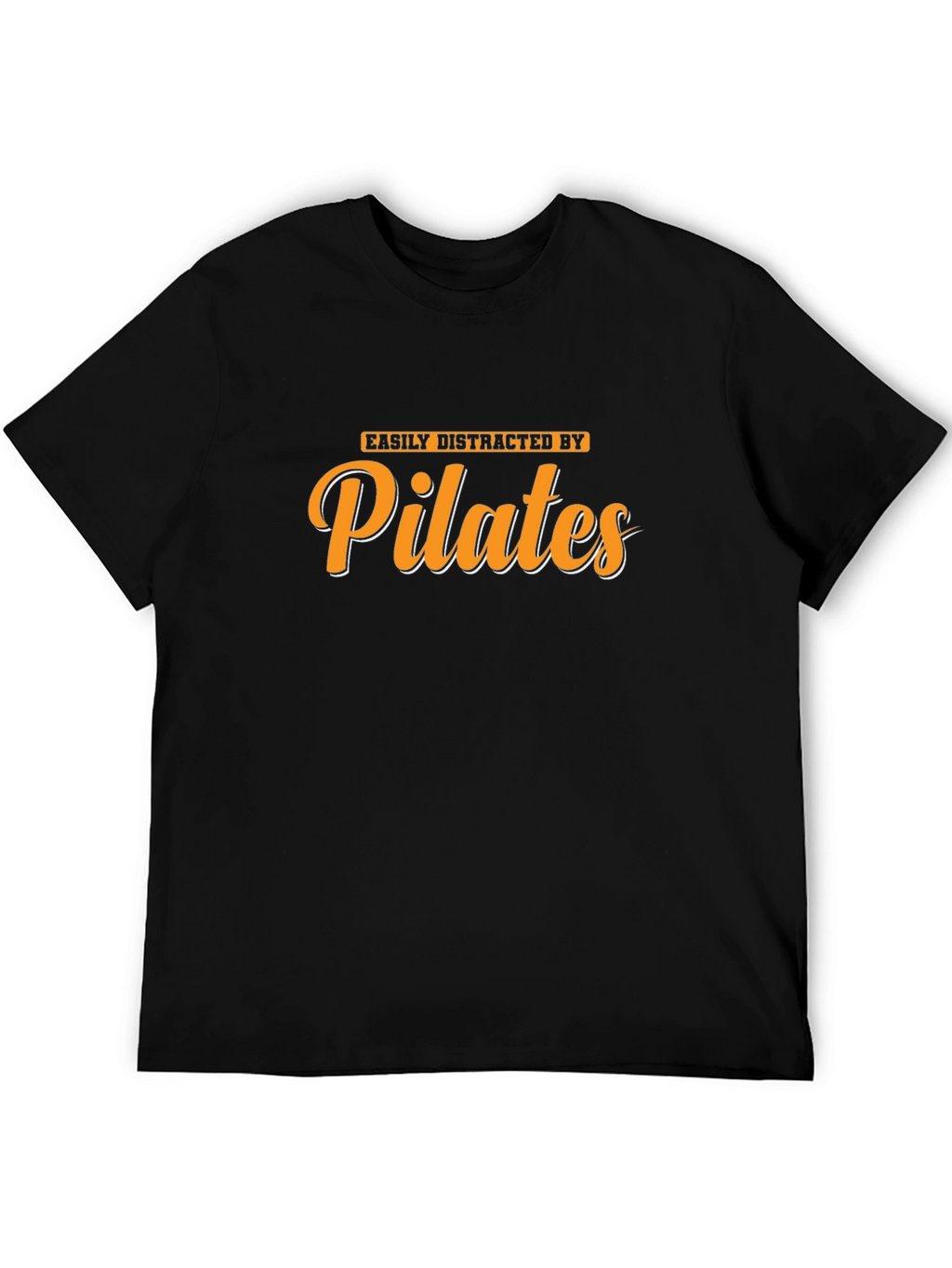 Easily Distracted By Pilates Black T-Shirt