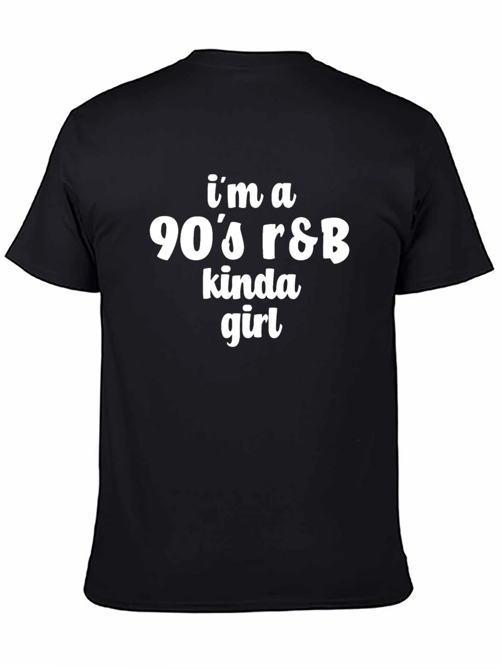 90s R&B Kinda Girl Black T-Shirt