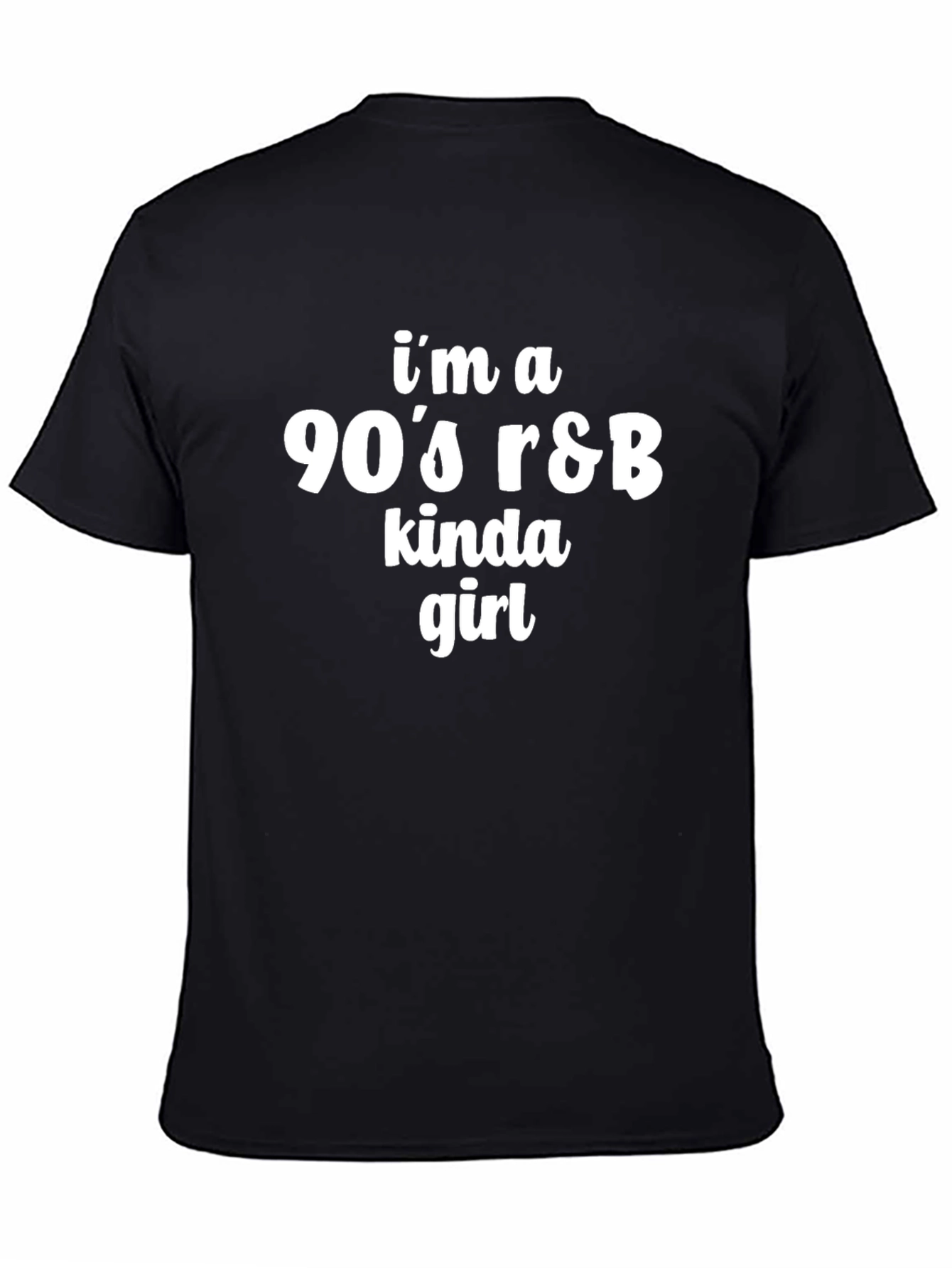 90s R&B Kinda Girl Black T-Shirt