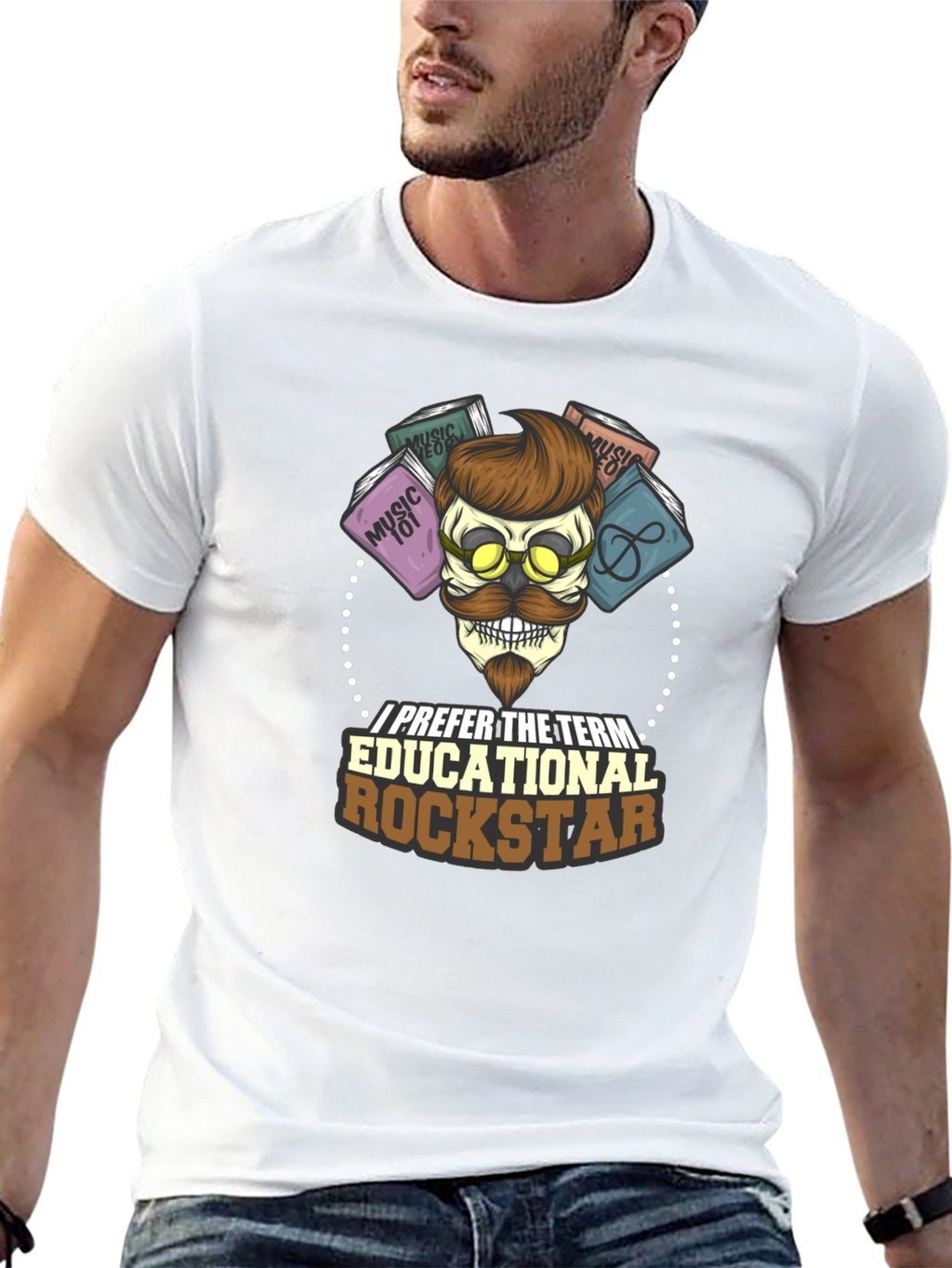 Educational Rockstar T-Shirt: Music Lovers Tee