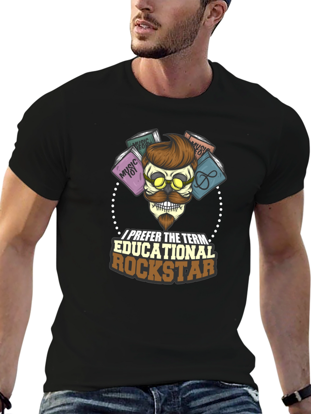 Educational Rockstar T-Shirt: Music Lovers Tee