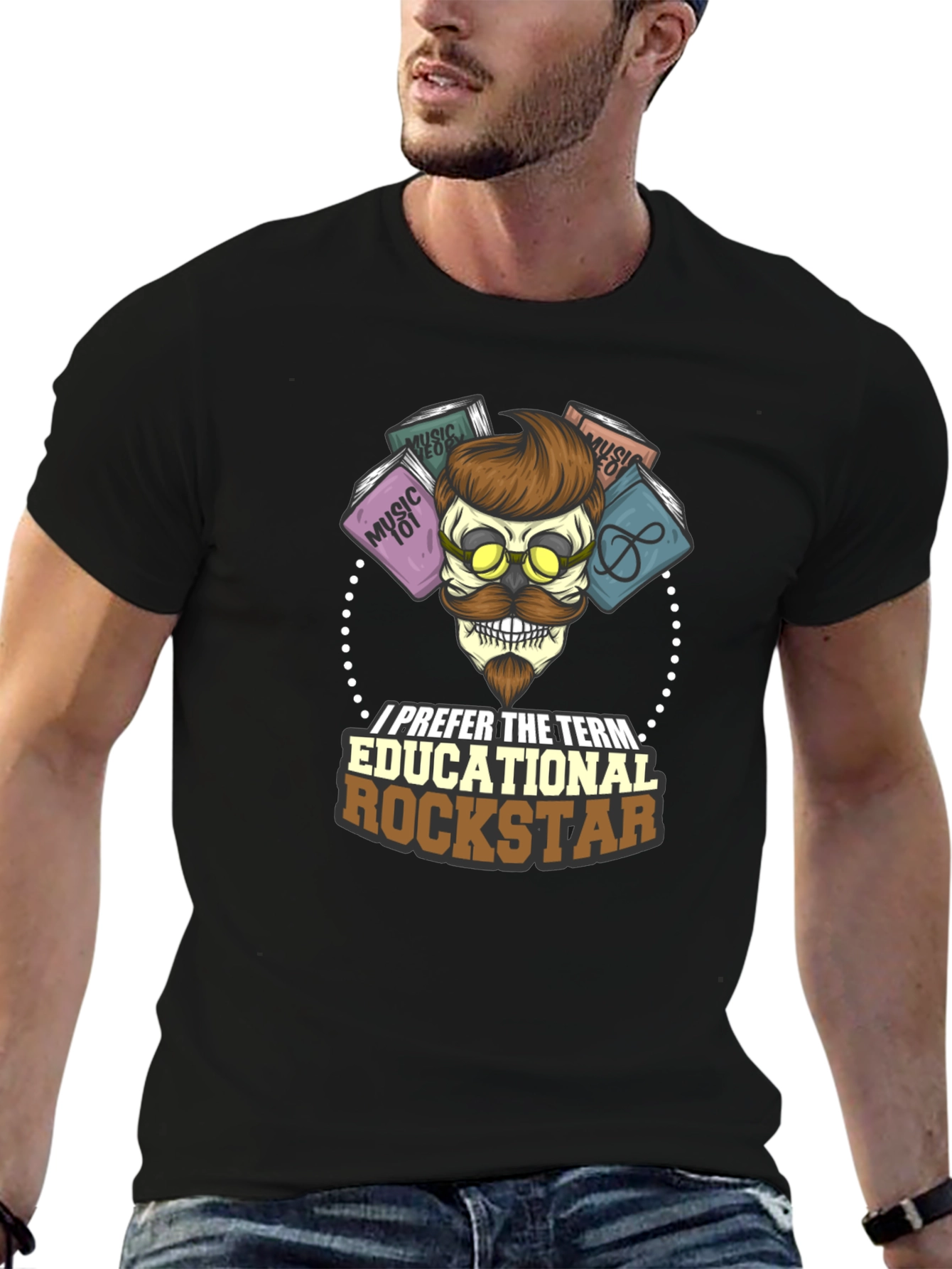 Educational Rockstar T-Shirt: Music Lovers Tee