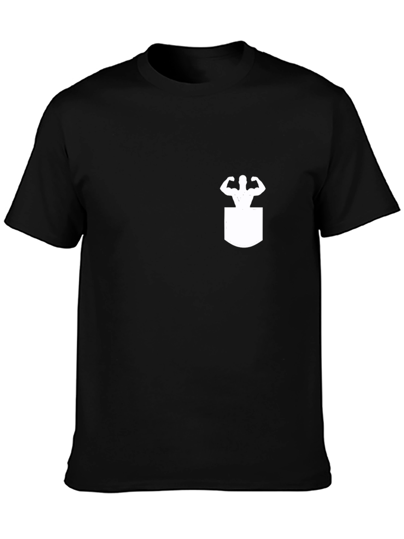 Muscle Man Pocket Tee - Gym Humor T-Shirt