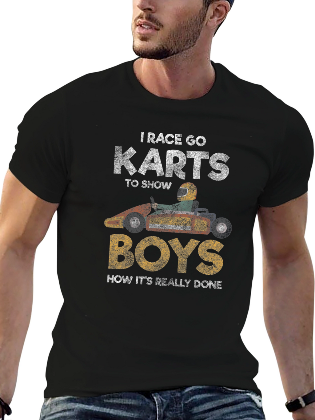 I Race Go Karts T-Shirt Funny Racing Shirt