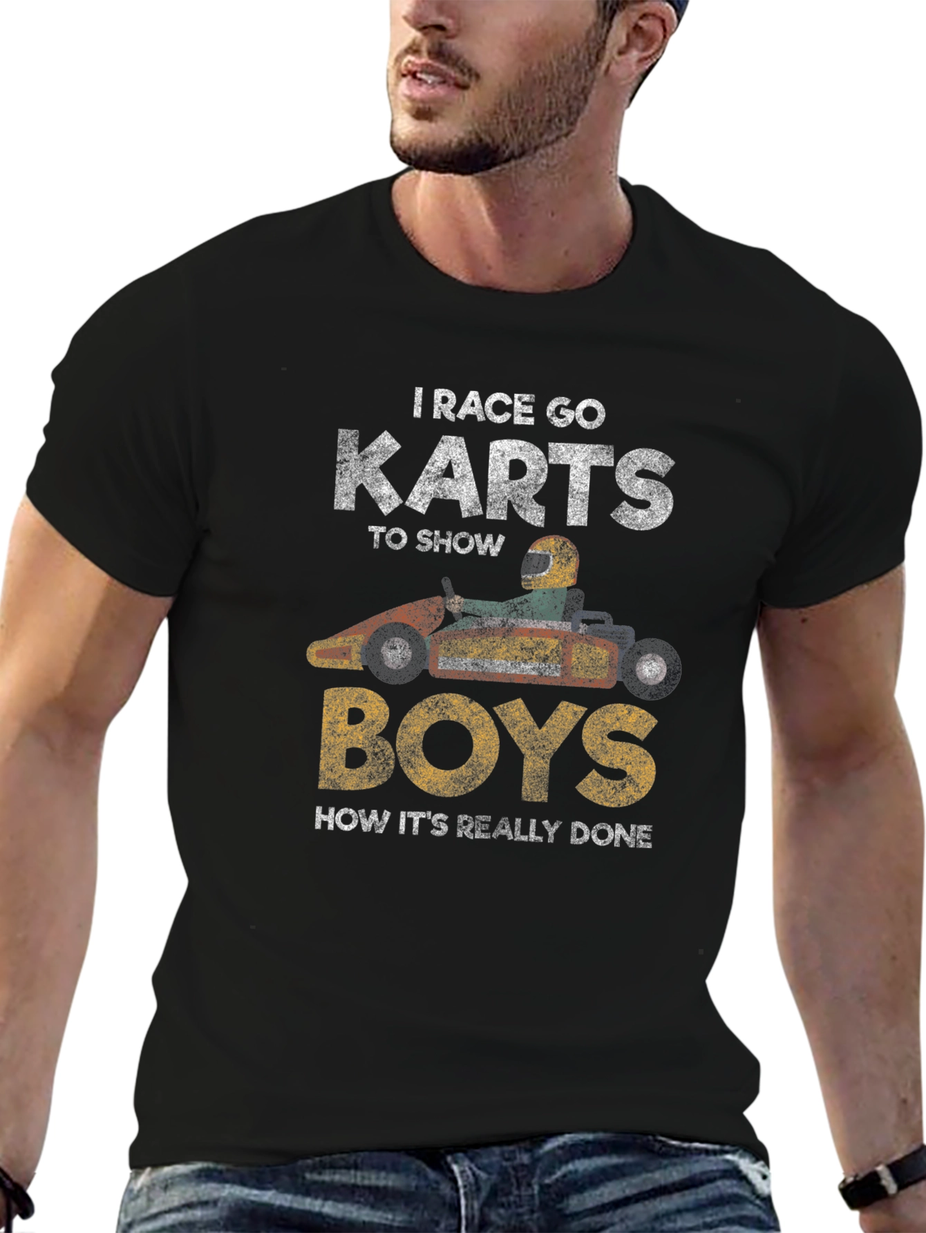 I Race Go Karts T-Shirt Funny Racing Shirt