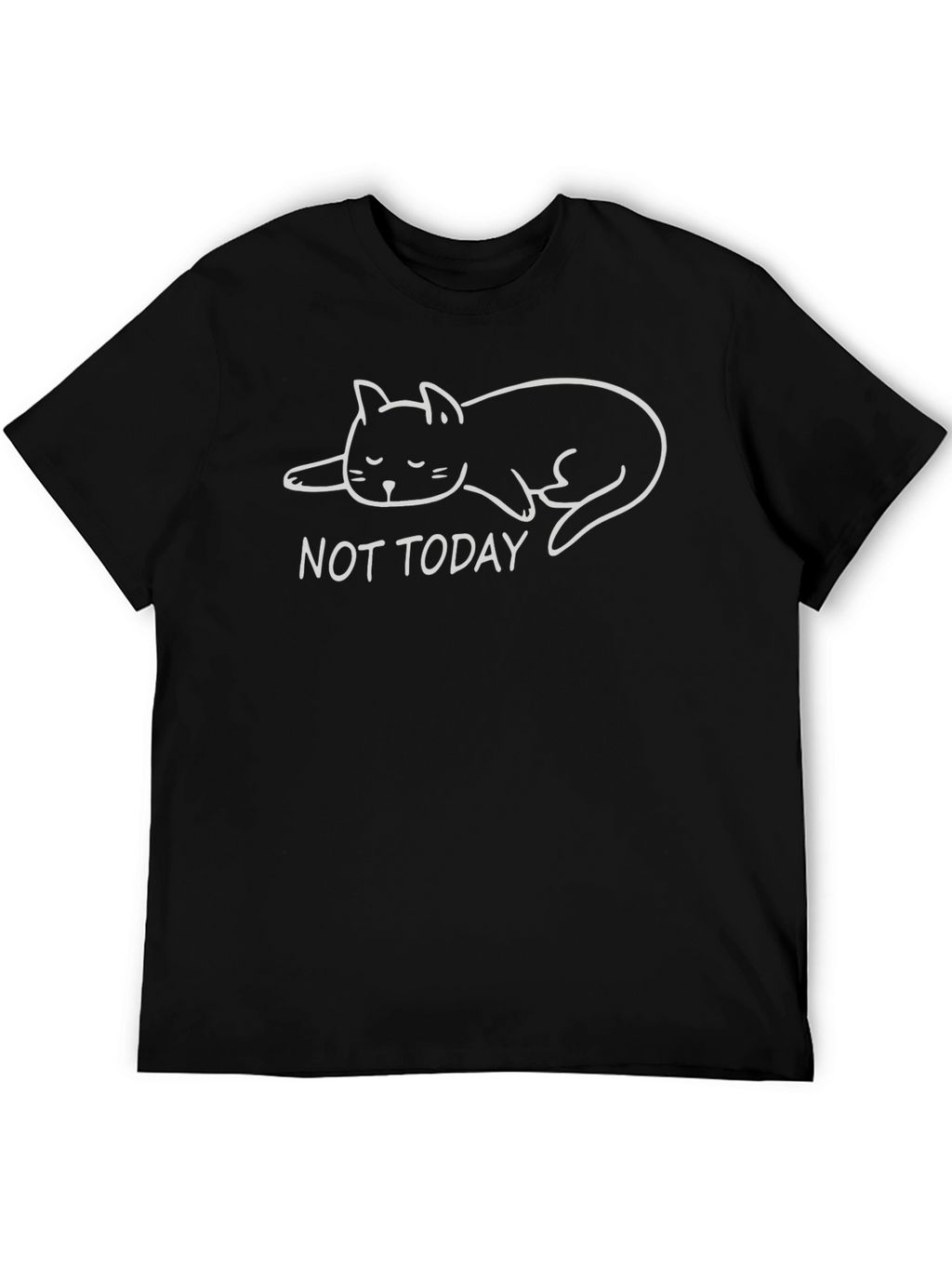 Lazy Cat T-Shirt - Not Today Graphic Tee