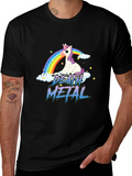 Death Metal Unicorn Rainbow T-Shirt