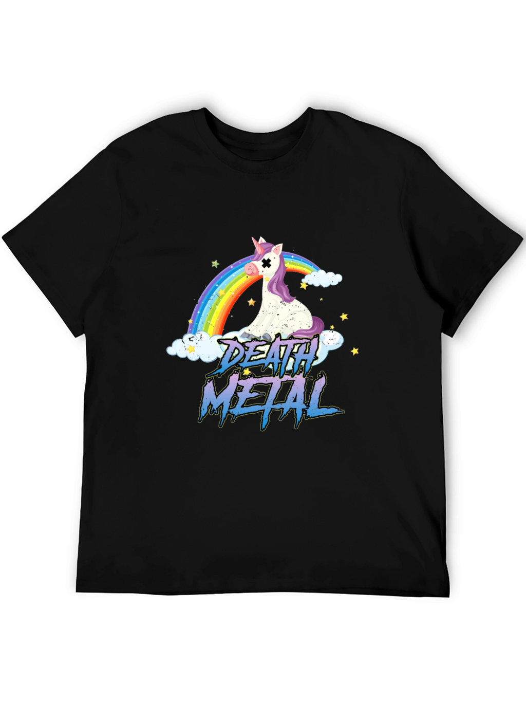 Death Metal Unicorn Rainbow T-Shirt