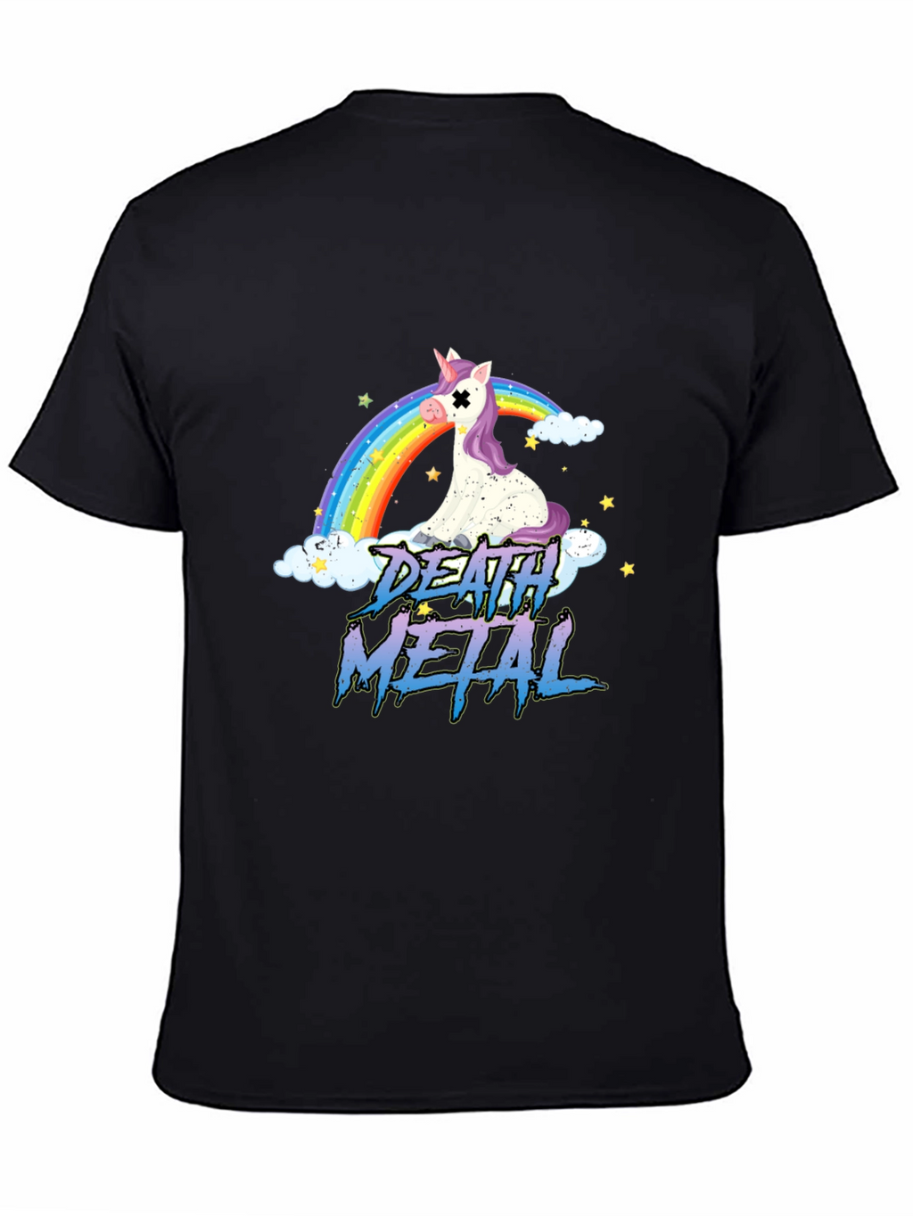 Death Metal Unicorn Rainbow T-Shirt