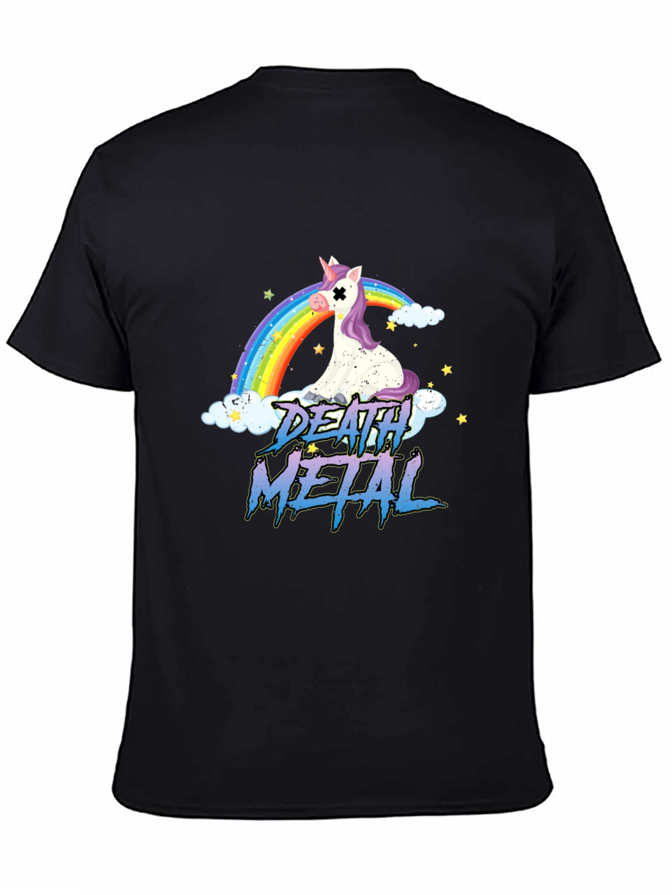 Death Metal Unicorn Rainbow T-Shirt