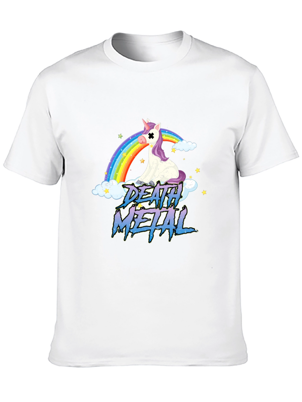 Death Metal Unicorn Rainbow T-Shirt