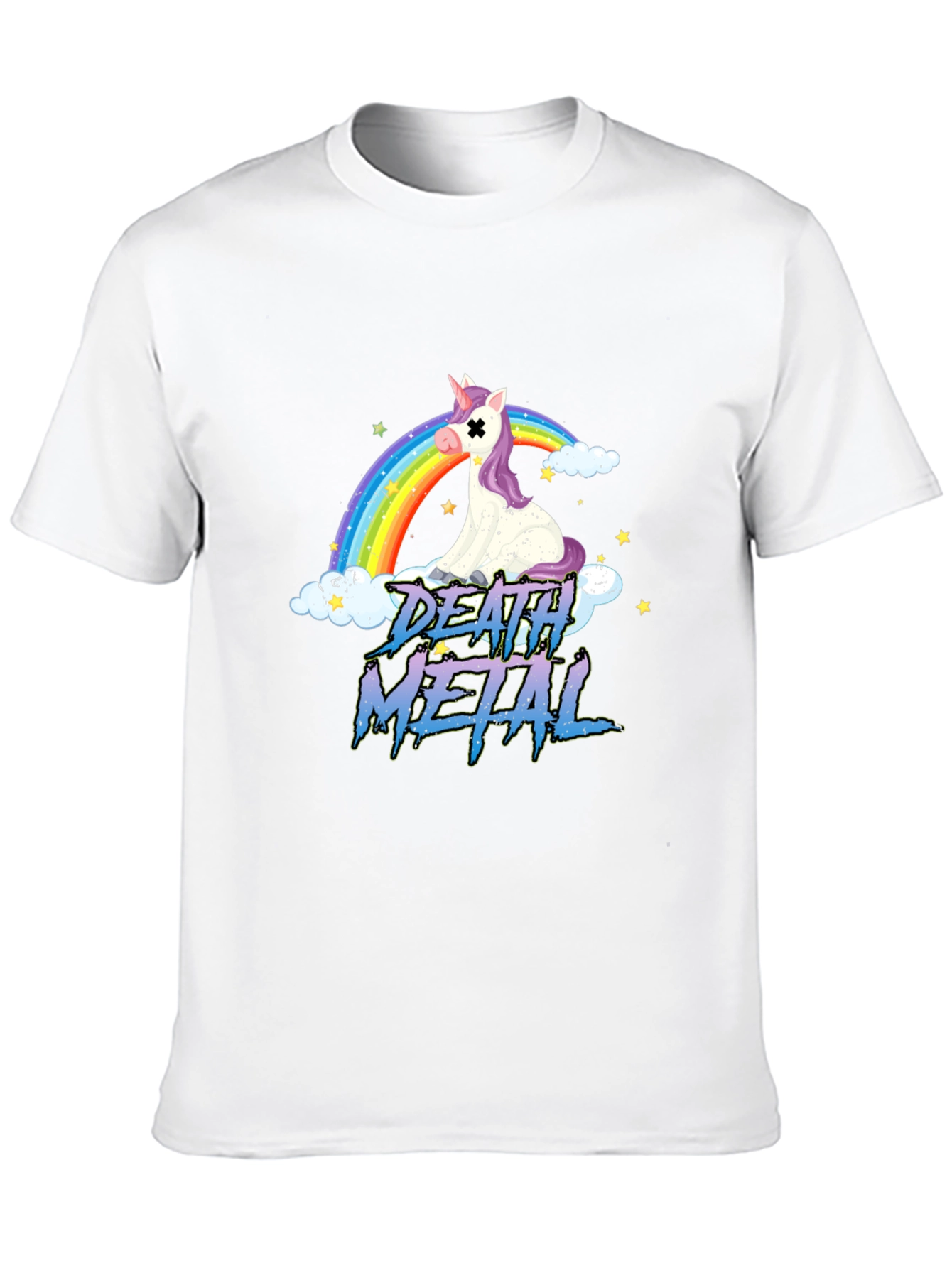 Death Metal Unicorn Rainbow T-Shirt