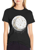 Celestial Moon & Stars Graphic Tee