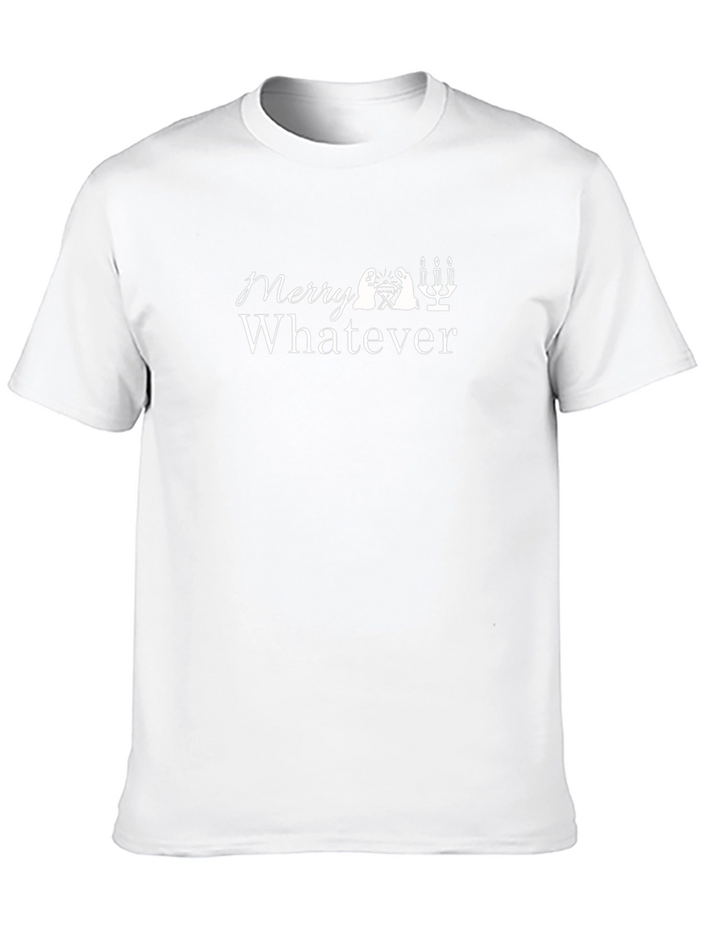 Merry Whatever Crew Neck Tee - Unisex