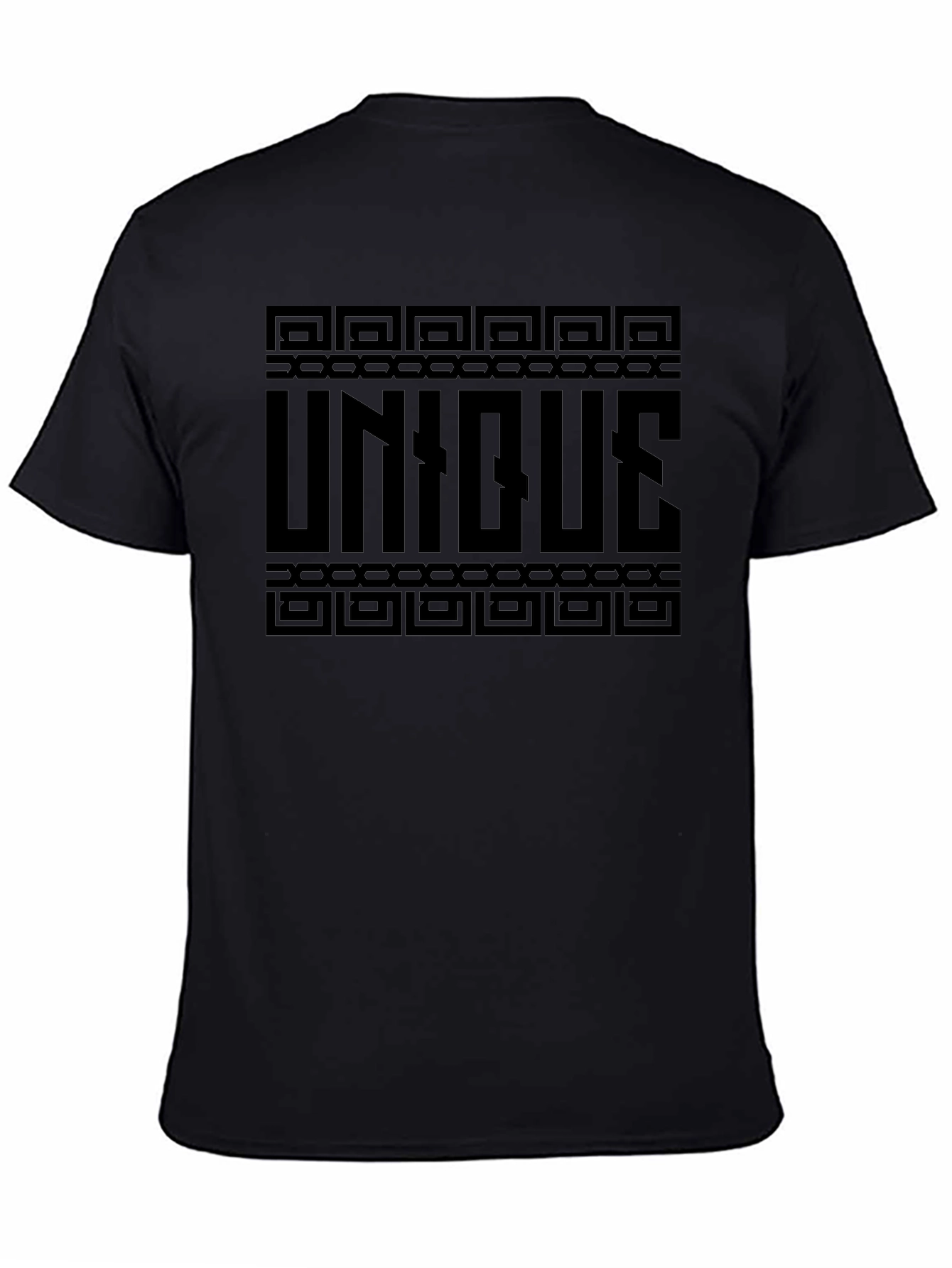 Unique Graphic Tee - Black Stylish Cotton Shirt
