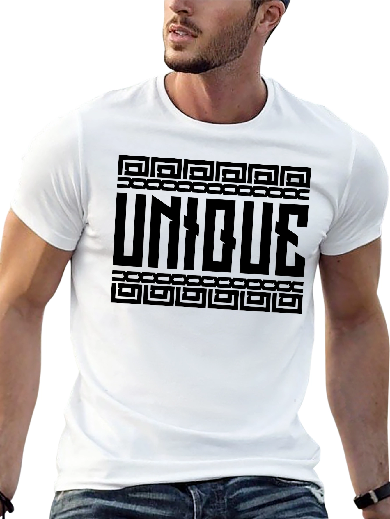 Unique Graphic Tee - Black Stylish Cotton Shirt