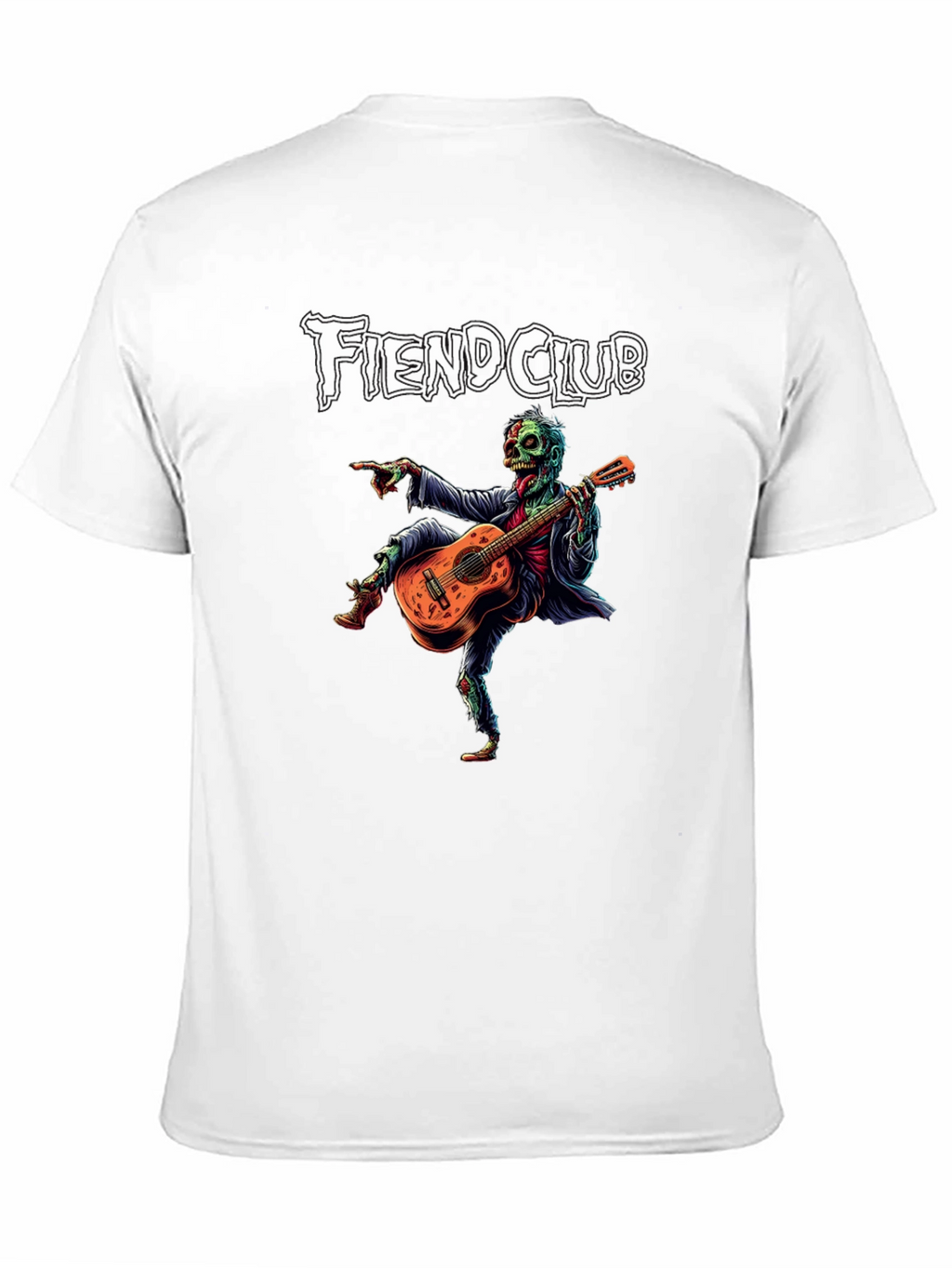 Fiend Club Zombie Guitar Player Graphic T-Shirt