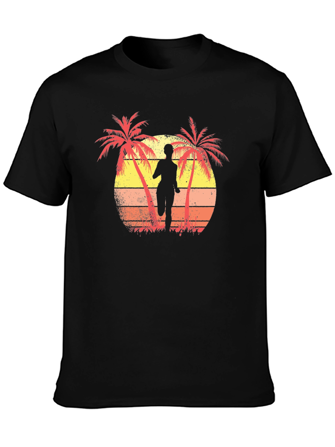 Retro Sunset Runner T-Shirt