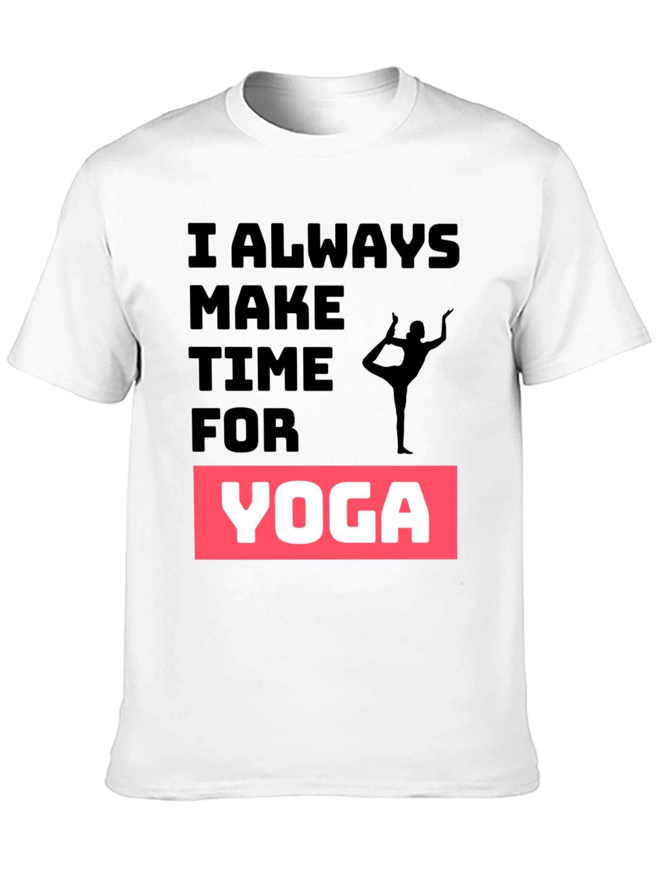 Yoga Time Black Graphic Tee