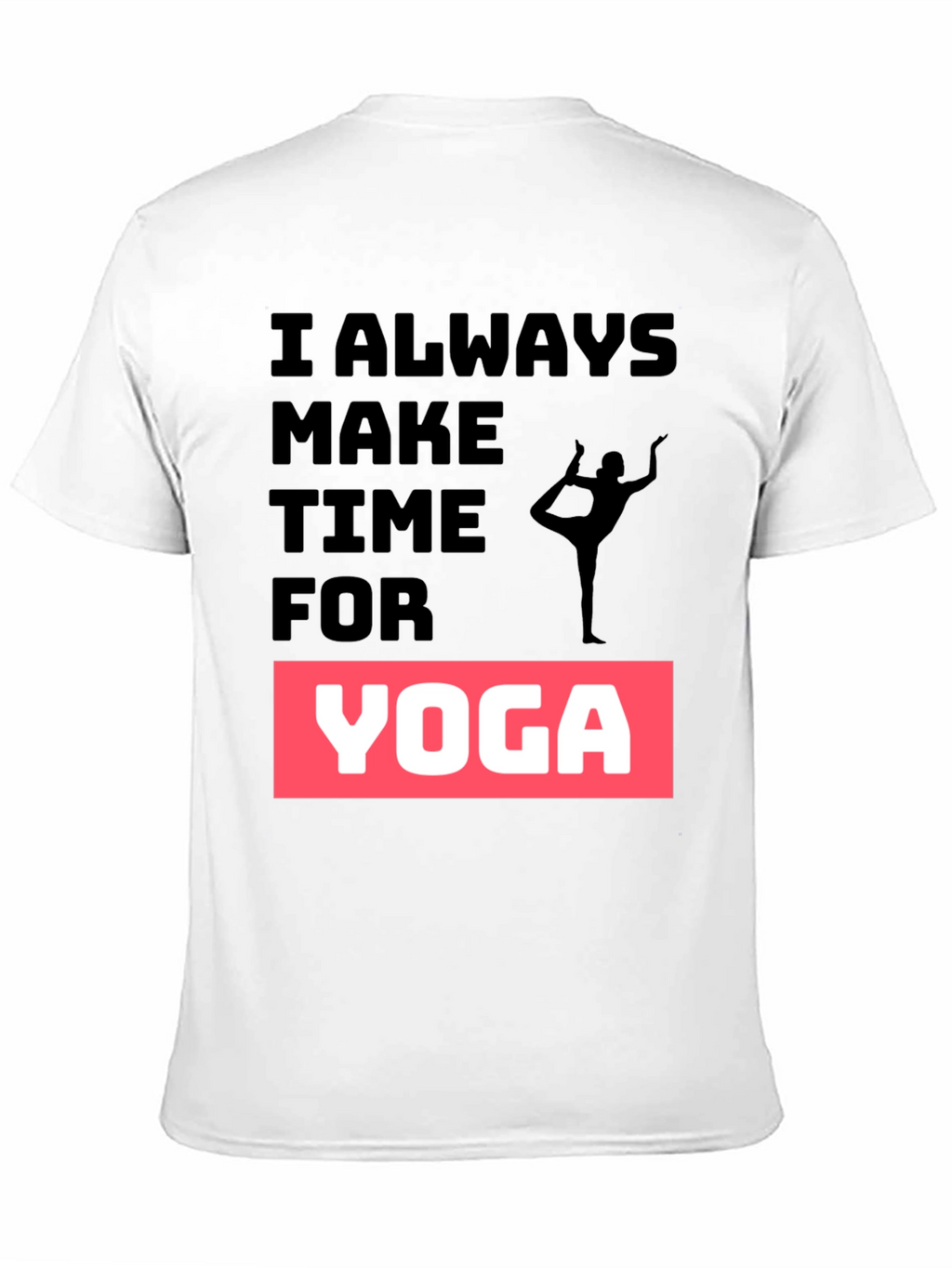 Yoga Time Black Graphic Tee