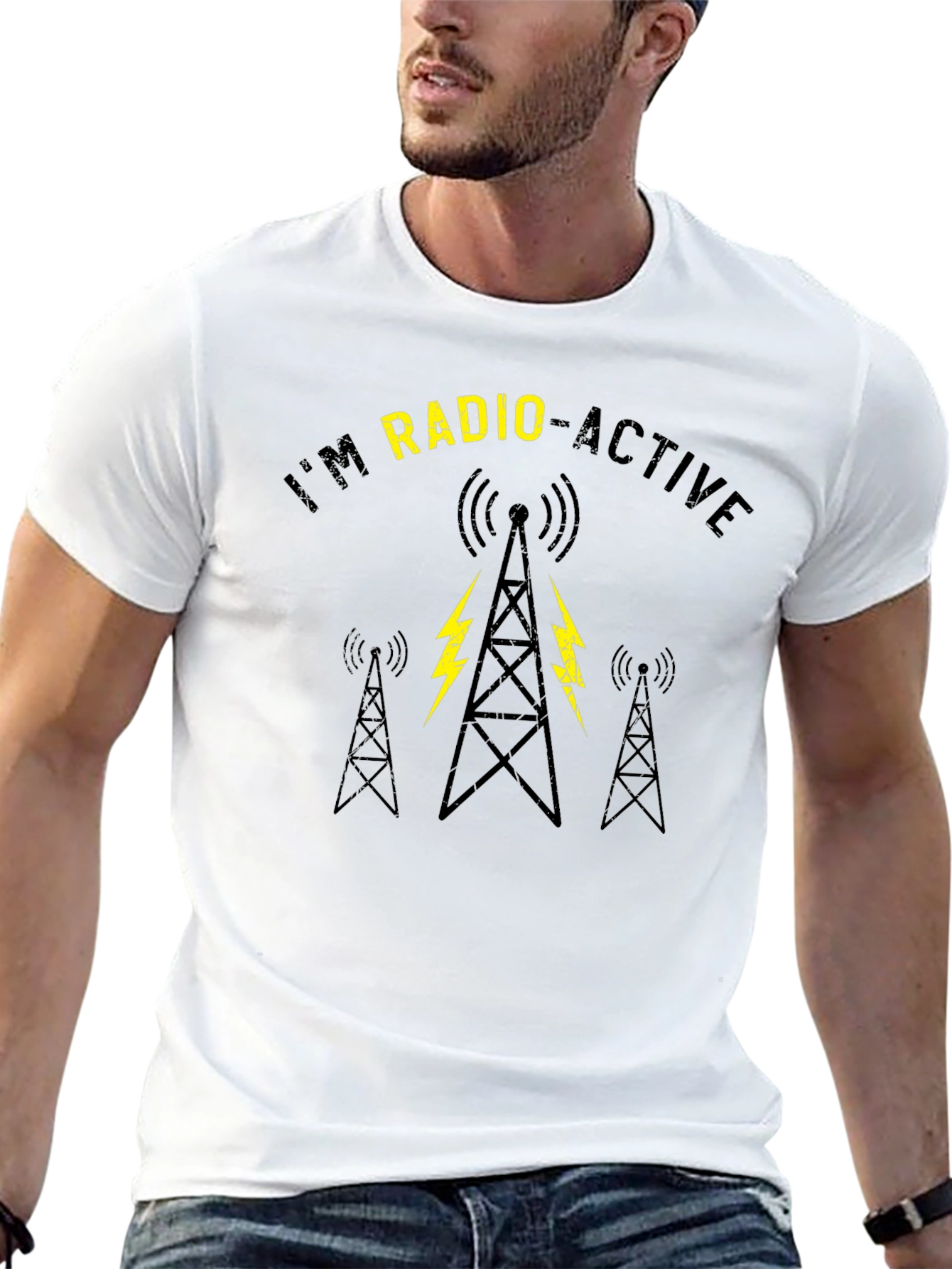 Im Radio-Active Black Graphic Tee