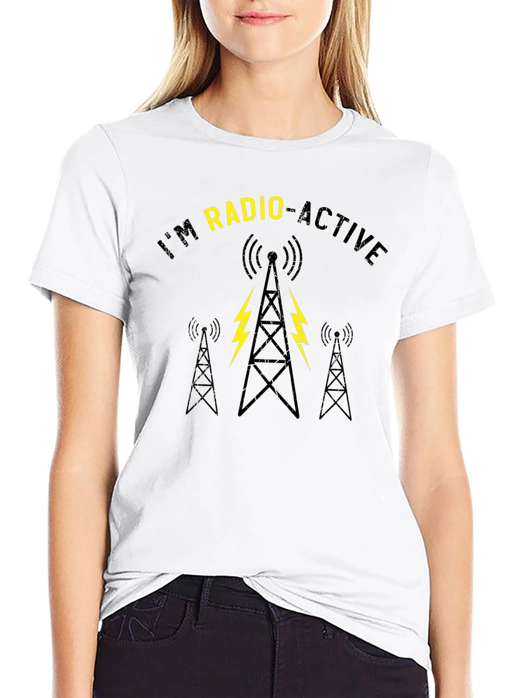 Im Radio-Active Black Graphic Tee