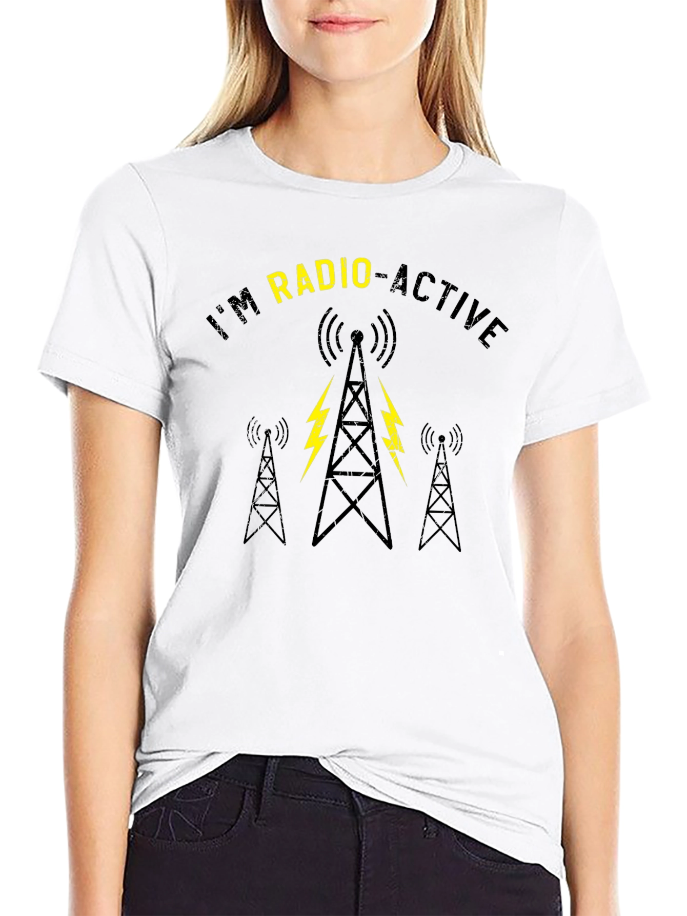 Im Radio-Active Black Graphic Tee