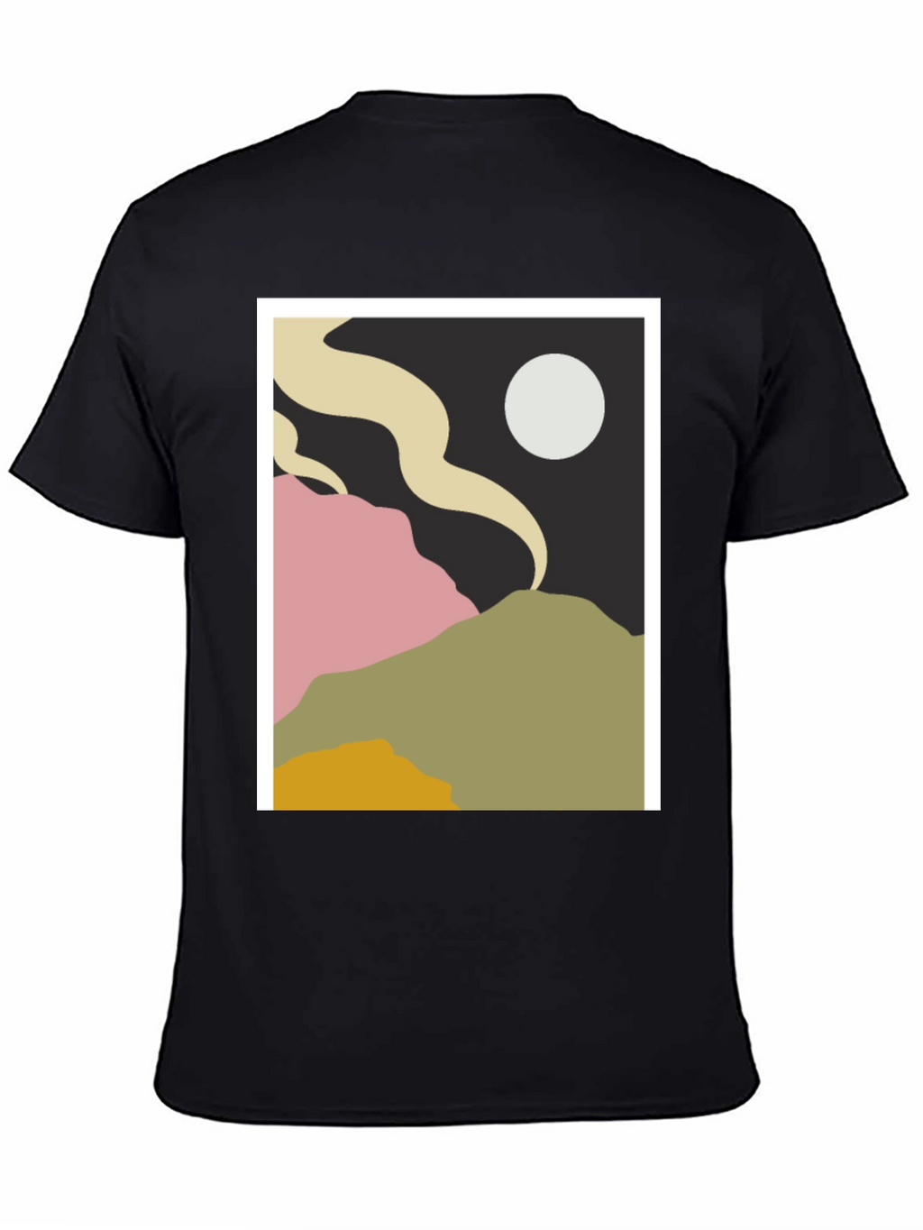 Abstract Landscape Graphic Tee - Modern Art Shirt