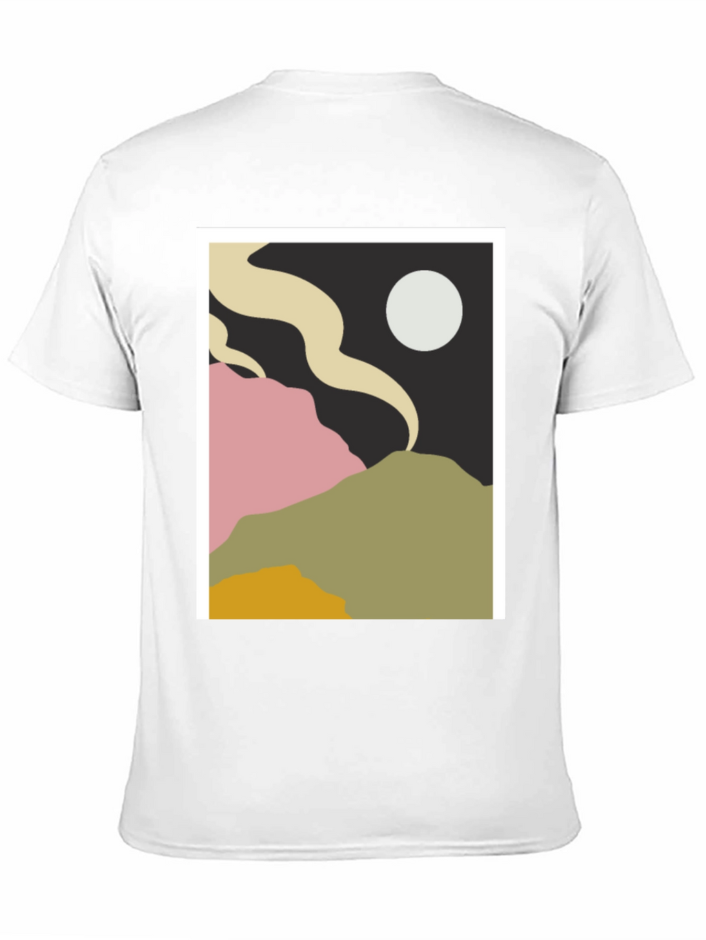 Abstract Landscape Graphic Tee - Modern Art Shirt