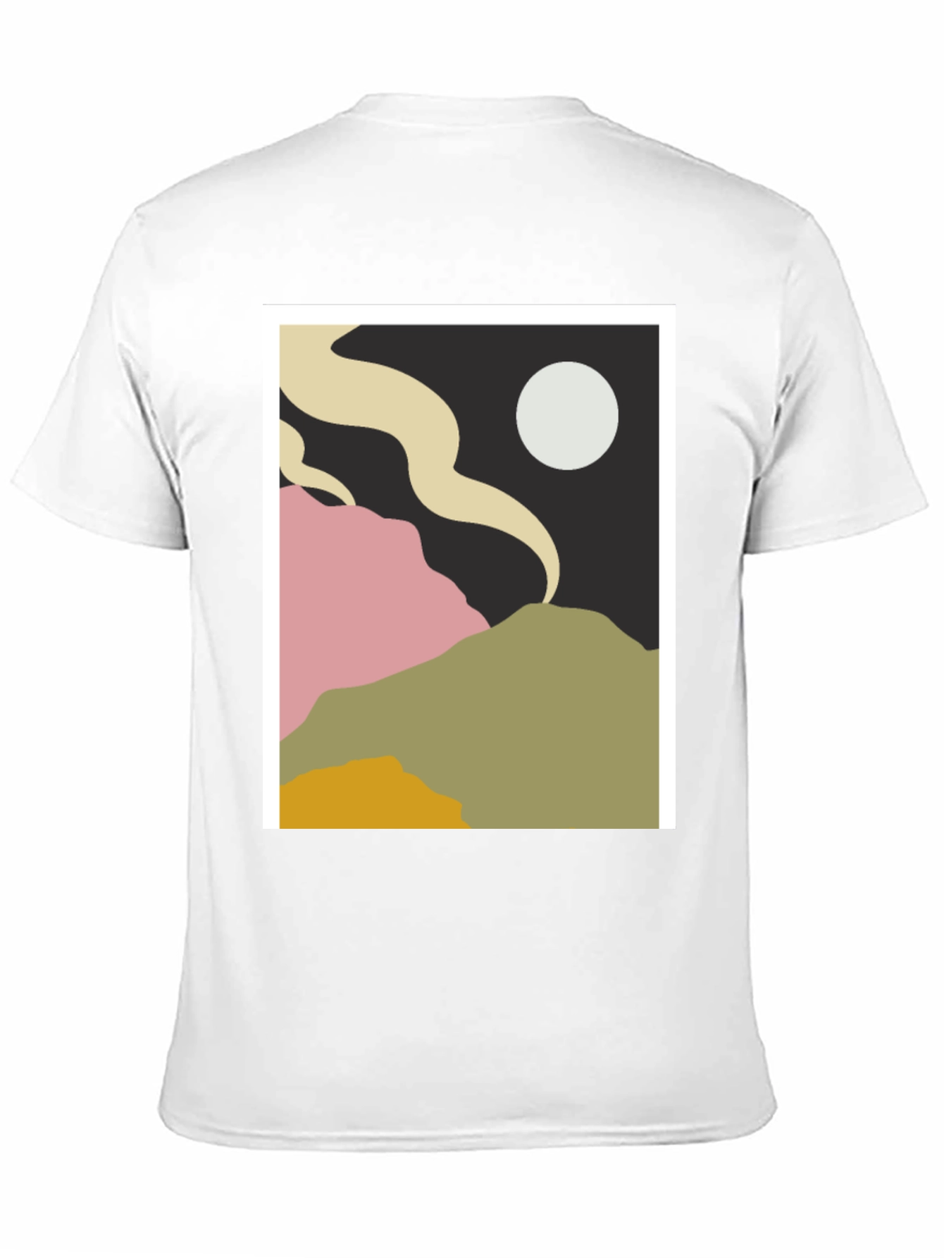 Abstract Landscape Graphic Tee - Modern Art Shirt