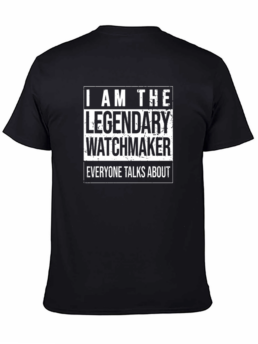 Legendary Watchmaker T-Shirt - Black Cotton Tee