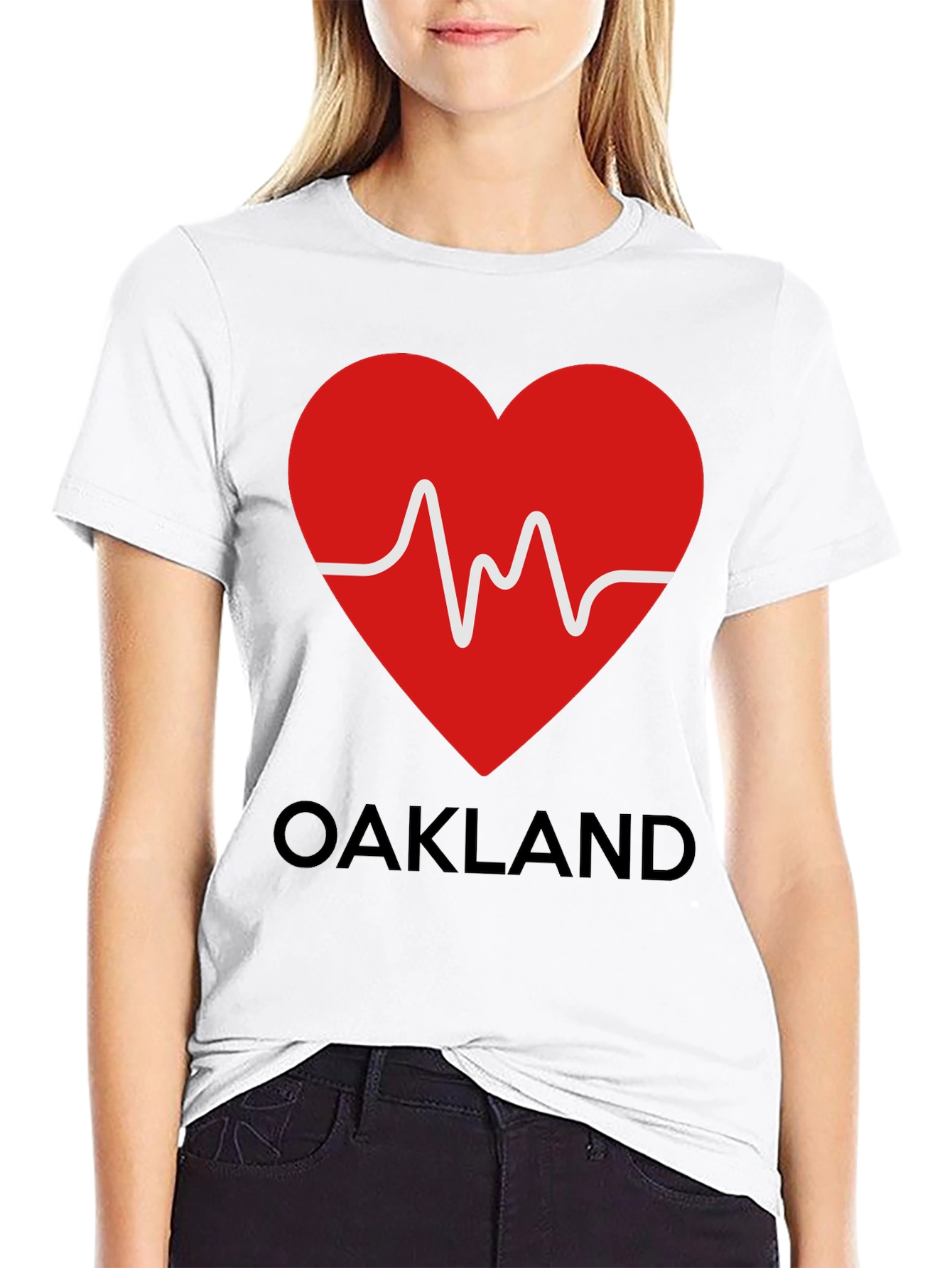 Oakland Love Heartbeat T-Shirt