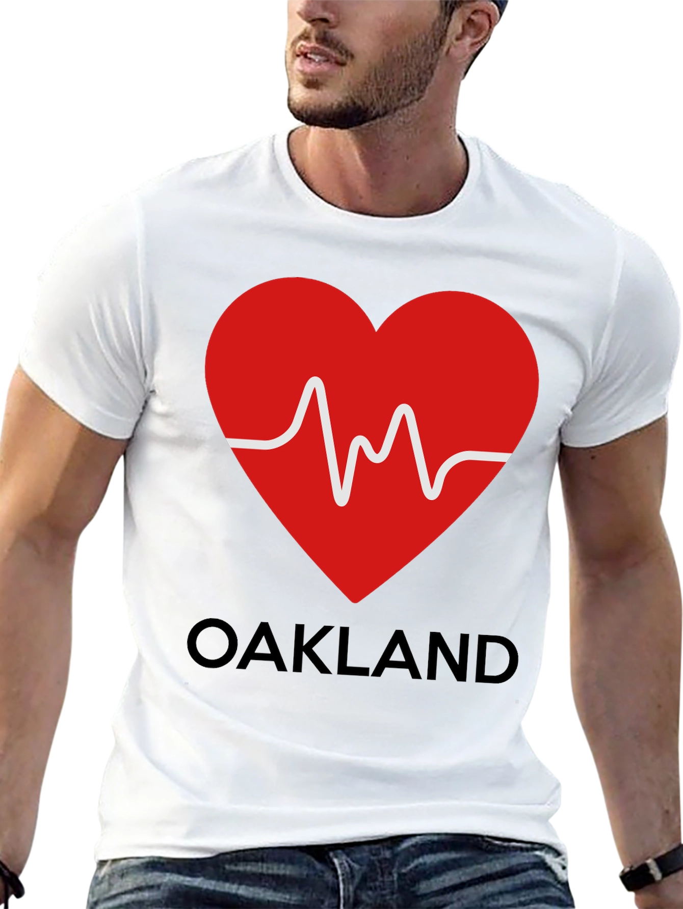 Oakland Love Heartbeat T-Shirt