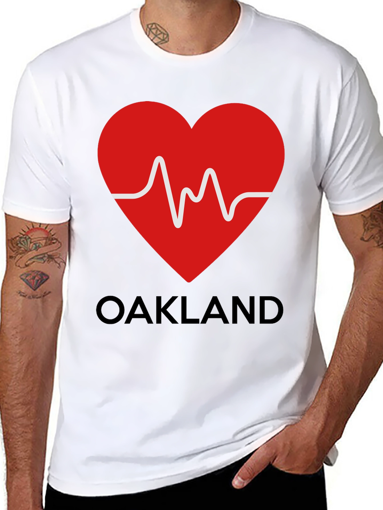 Oakland Love Heartbeat T-Shirt