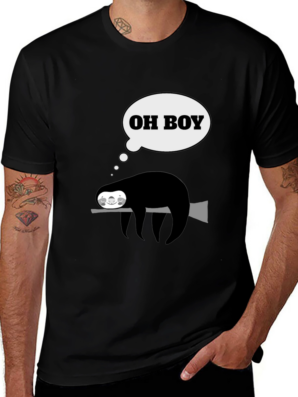 Funny Sloth Oh Boy T-Shirt