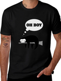 Funny Sloth Oh Boy T-Shirt